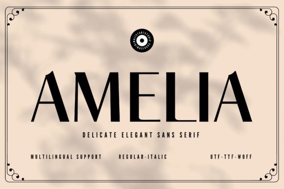 Amelia: A Serif Font for Timeless Elegance