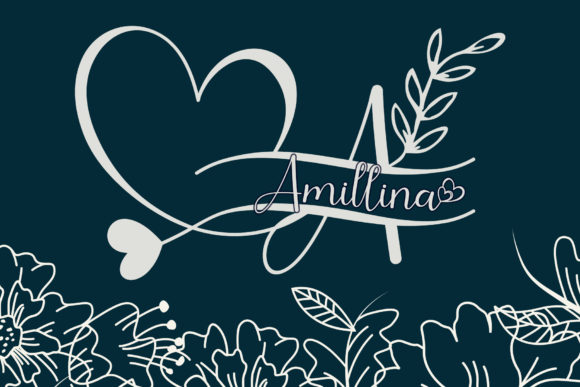 Amillina Monogram: A Touch of Heart in Your Designs