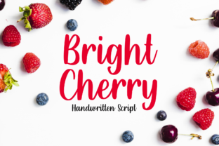 Bright Cherry: A Handwritten Font with Timeless Elegance