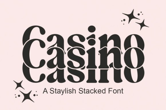Casino: A Stacked Font That Commands Attention