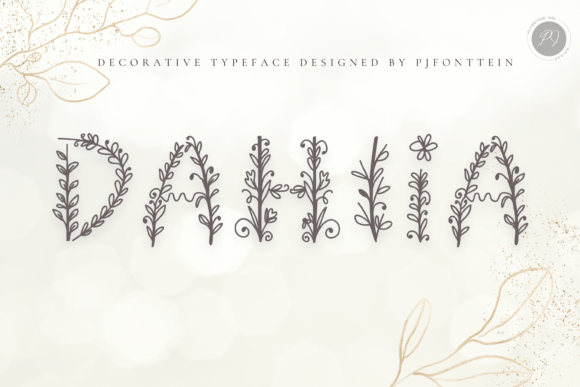 Dahlia: A Handcrafted Floral Typeface for Modern Branding