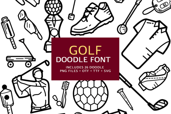 Golf Doodle: Capturing the Sport in Every Whimsical Glyph