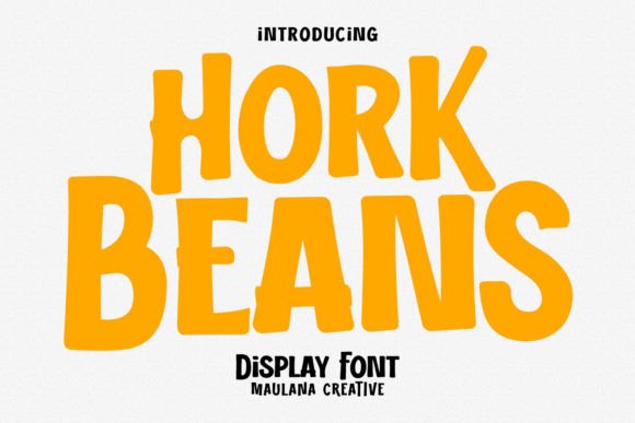 Hork Beans: A Creative Font for Casual Branding
