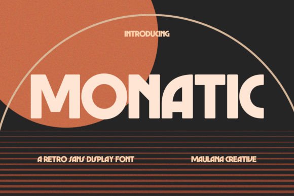 Monatic: The Bold, Retro Vibe Sans Display Font