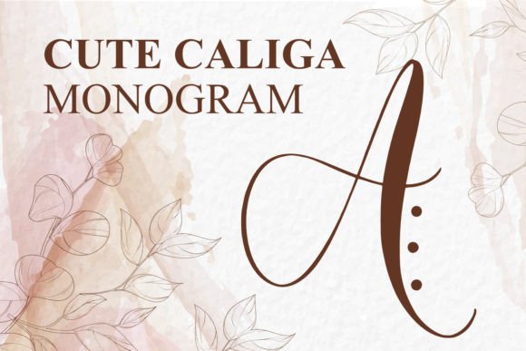 Monogram Cute Caliga: Infusing Handmade Charm into Modern Design