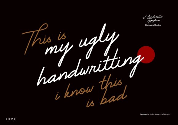 My Ugly Handwritting: The Font That Turns Ideas into Art