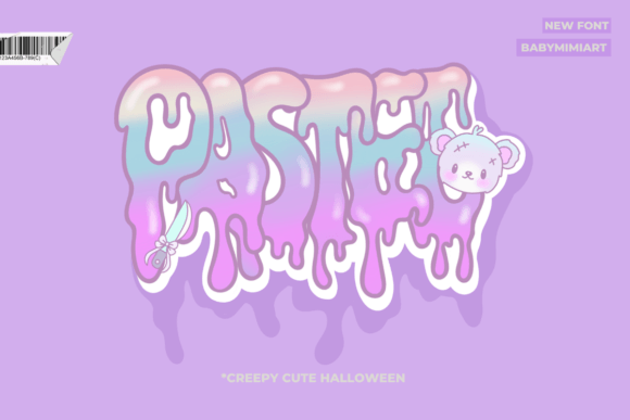 Pastel: The Spooky-Cute Dripping Font for Halloween Designs