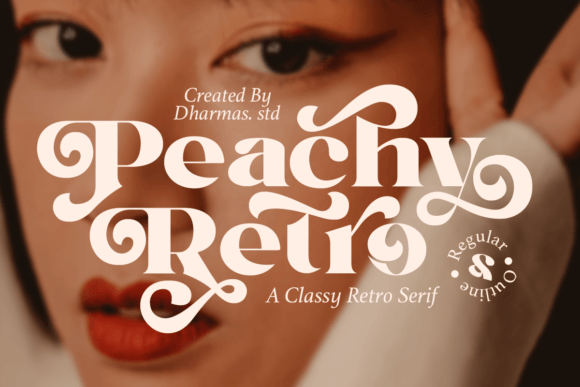 Peachy Retro: Nostalgic Serif for Modern Design