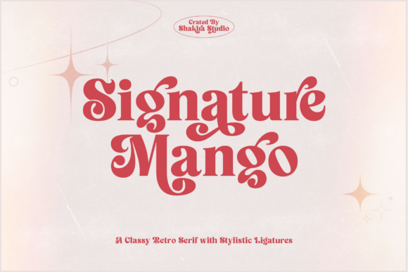 Signature Mango: The Modern Retro Serif That Redefines Elegance