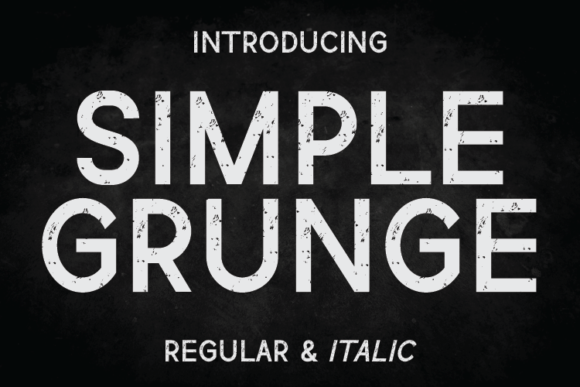 Simple Grunge: The Typeface That Brings Authentic Edge to Your Work