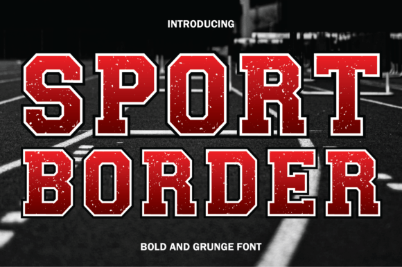 Sport Border: A Bold Font for Dynamic Shirt Designs